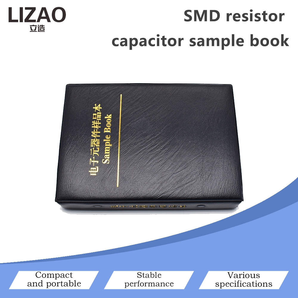 Diy Electronics Book - Zestaw próbek rezystorów i kondensatorów SMD,