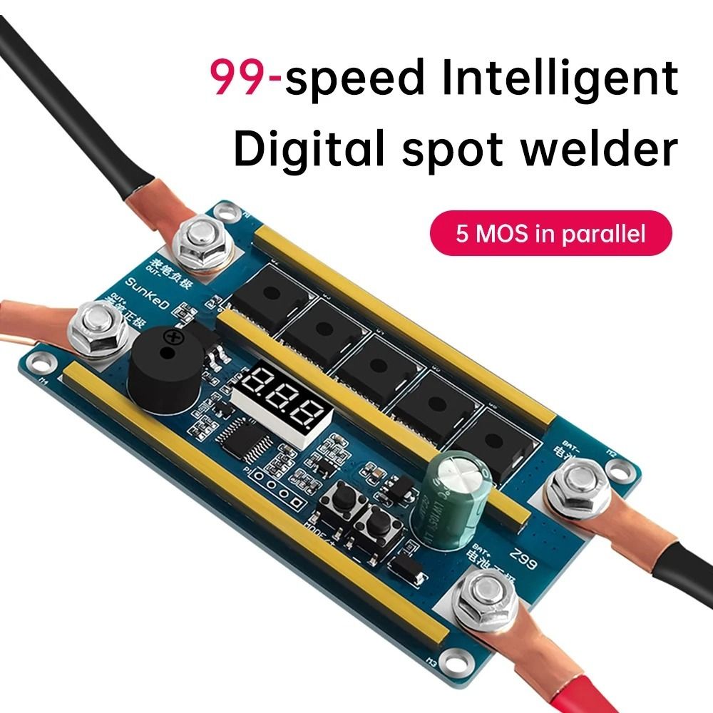 Diy Electronics Spot Welder - Przenośna zgrzewarka punktowa 12V z cyfrowym