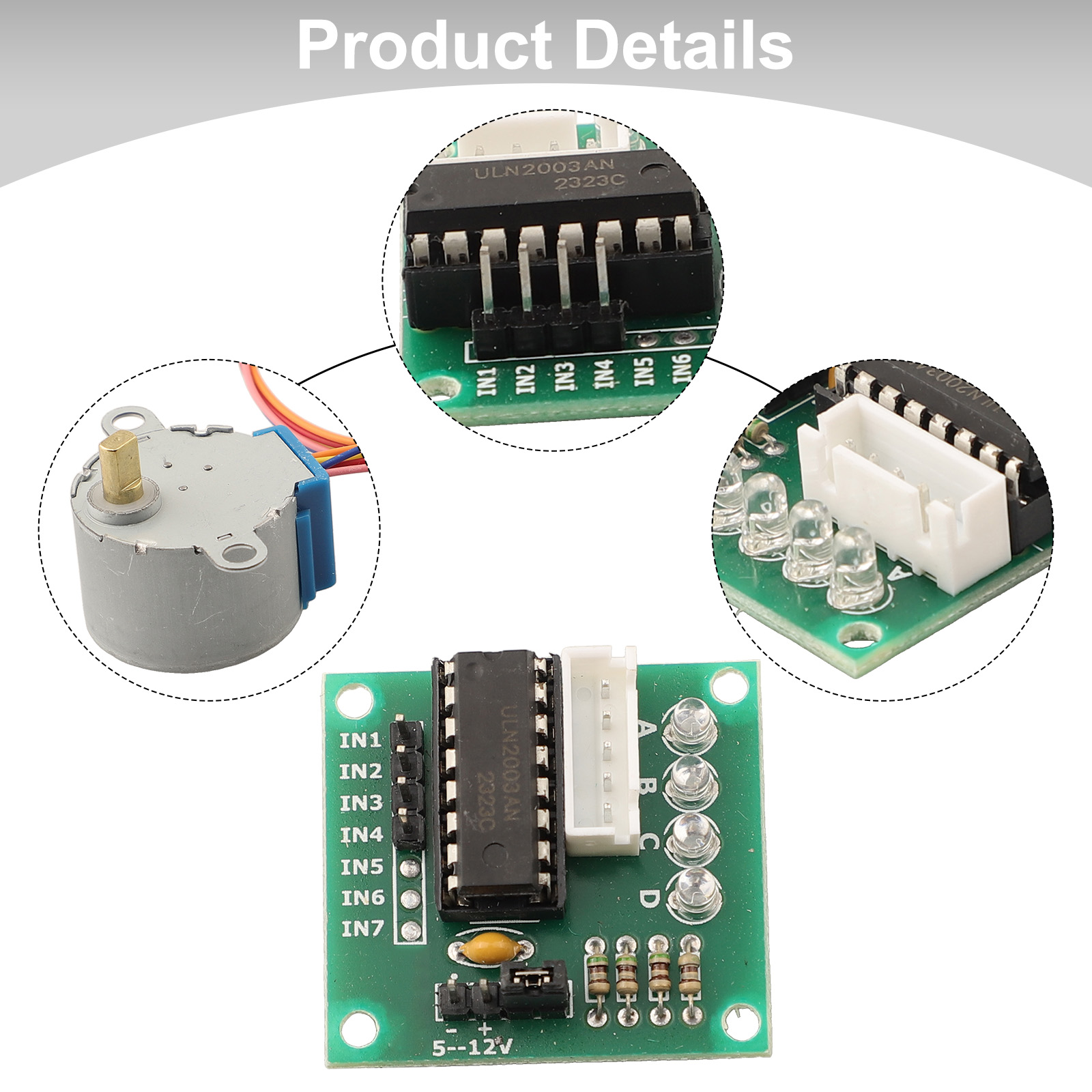 Stepper Motor 28Byj - Silnik krokowy 5V 4-fazowy 28BYJ-48 z
