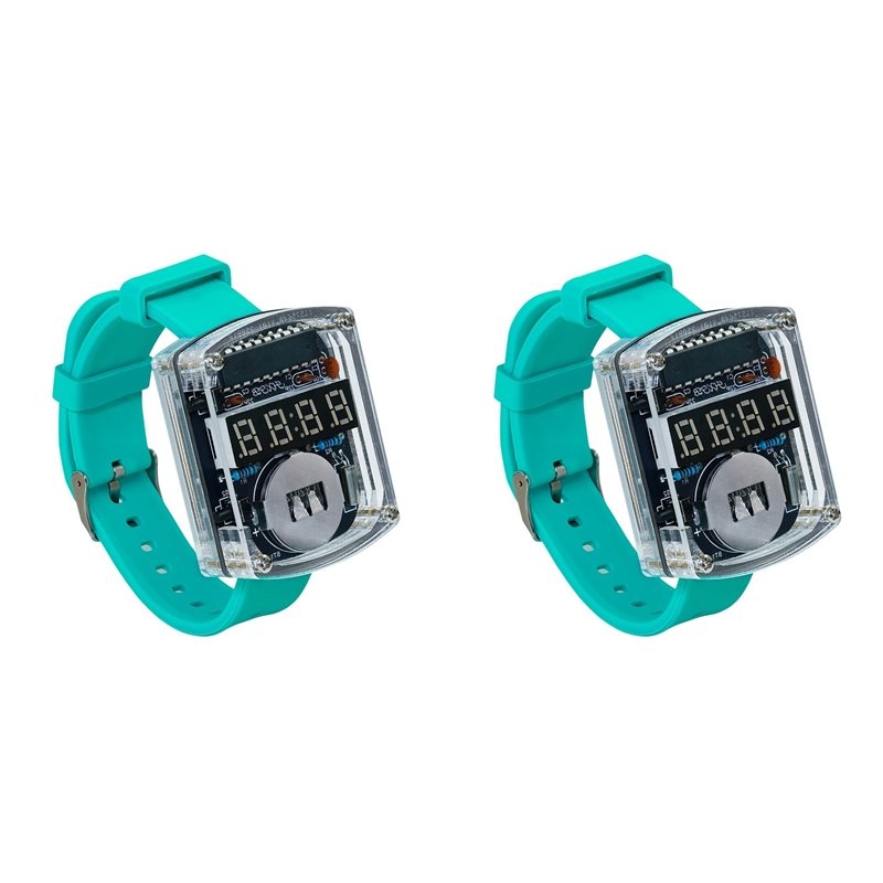 Diy Electronics Learning Kit - 2x Zestaw DIY Zegarek LED Elektroniczny