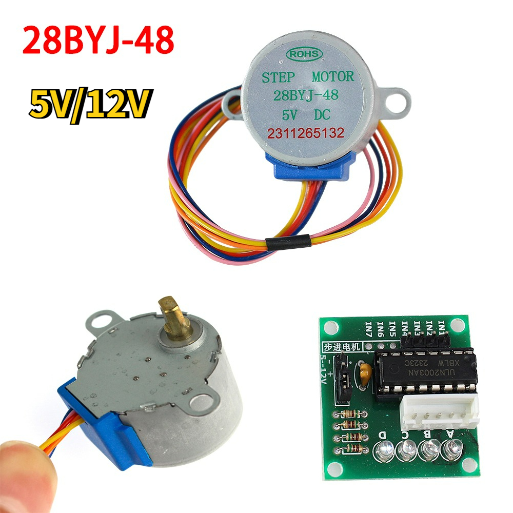 Stepper Motor 28Byj - Zestaw silnika krokowego 28BYJ-48 5V/12V 4-fazowy