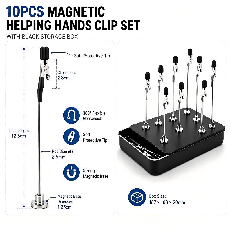 10 sztuk magnetycznych uchwytó – Diy Electronics Holder recenzja i cena