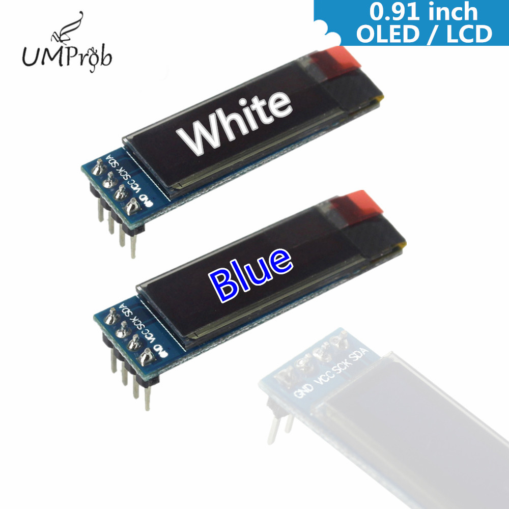 0,91-calowy 128x32 IIC I2C bia – Arduino Diy Electronics recenzja i cena