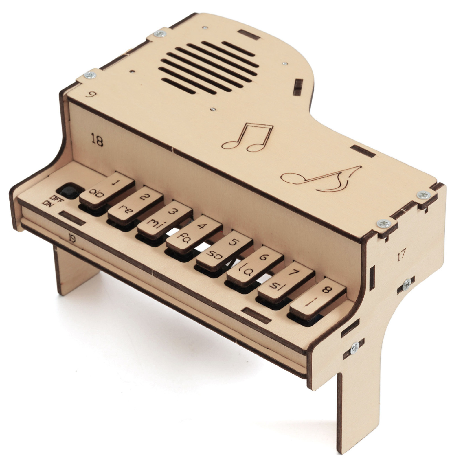DIY drewniany model fortepianu – Diy Electronics Kits For Kids recenzja i cena