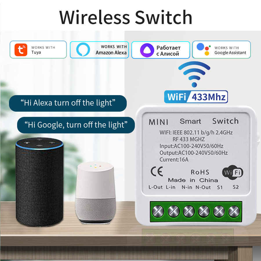 Inteligentny przełącznik WiFi  – Rf 433Mhz Module recenzja i cena