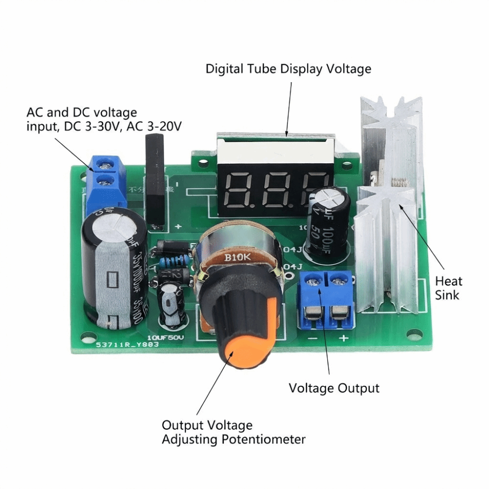 Moduł regulatora napięcia LM31 – Lm317 Voltage Regulator recenzja i cena