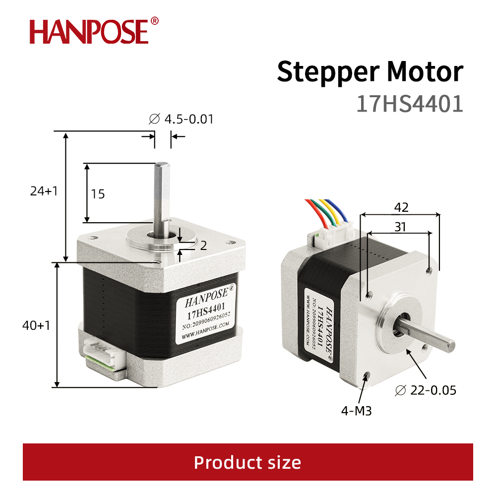 Silnik krokowy HANPOSE Nema17, – Stepper Motor 28Byj recenzja i cena