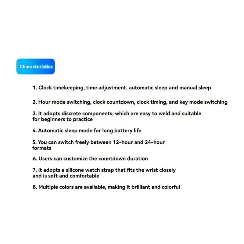 2x Zestaw DIY Zegarek LED Elek – Diy Electronics Learning Kit recenzja i cena