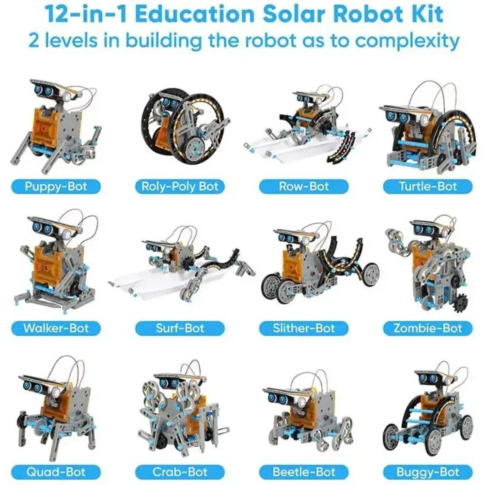 13 w 1 Robot zasilany energią  – Diy Electronics Kits For Kids recenzja i cena